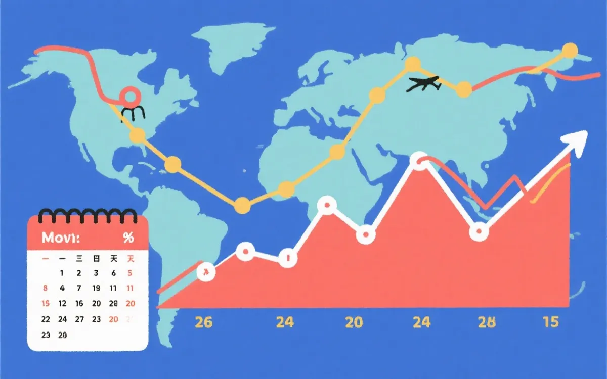 旅行距离与休息天数对淘汰赛胜率的示意信息图
